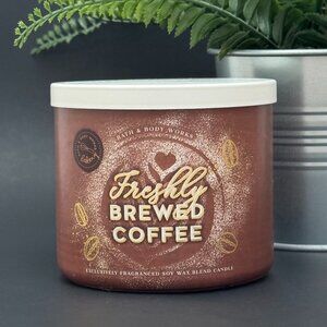 BBW Freshly Brewed Coffee Bath & Body Works 3 Wick Candle